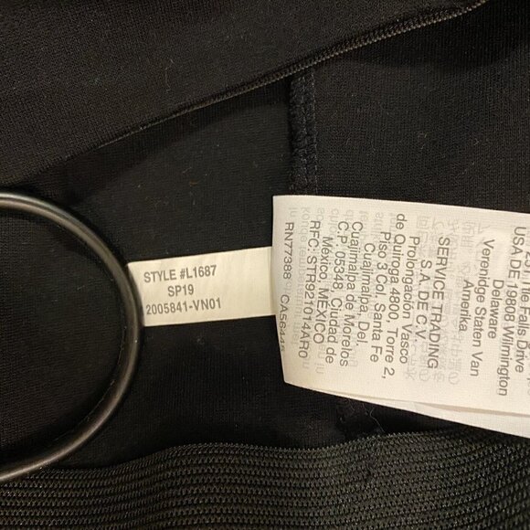 J Crew Women's Size 8 Pants Ponte Wide Leg Crop High Rise Stretch Black L1687 - Picture 8 of 8